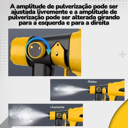 Pistola Pulverizador Tinta Elétrico Compressor 37000r/m 21v
